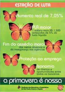 Cartaz da campanha salarial