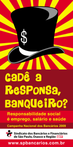 Cartaz da campanha salarial