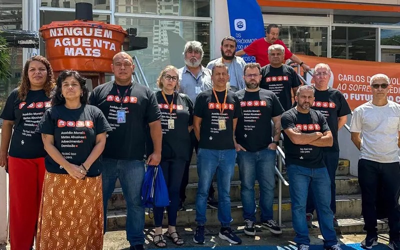 O Sindicato denuncia e combate a pressão por vendas, as metas abusivas e o assédio moral que destroem a saúde dos bancários (Crédito: Seeb-SP-Cedoc)