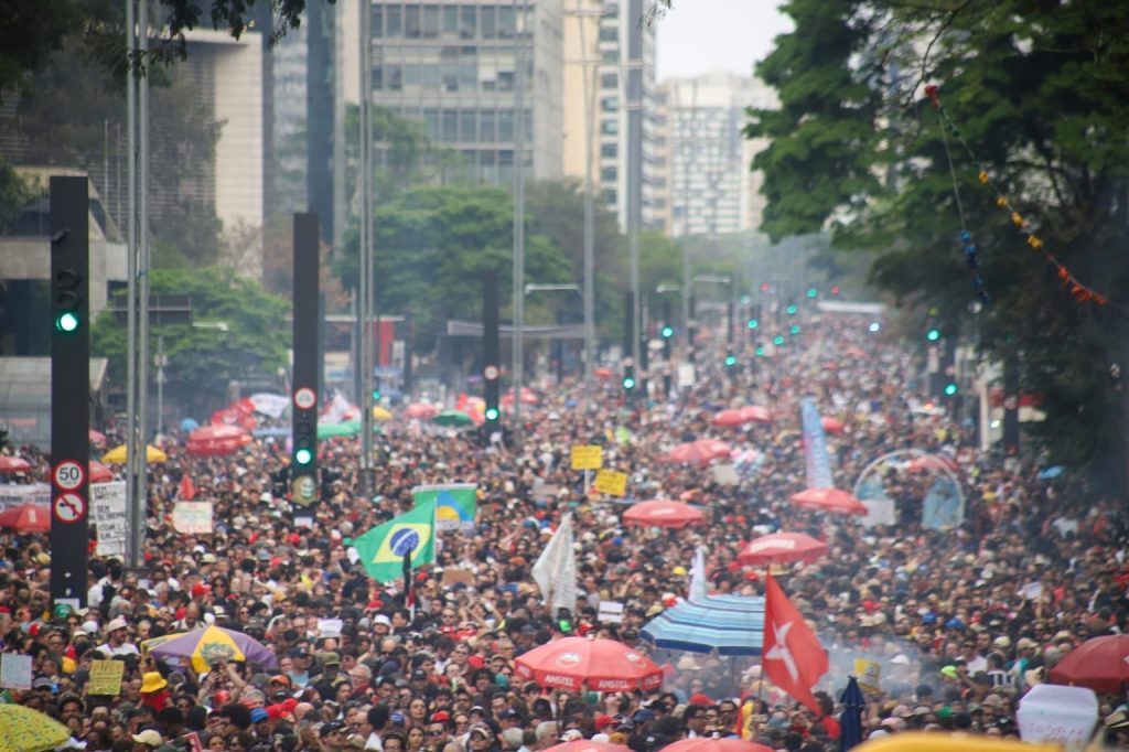 Categoria que não foge à luta, bancários estiveram nas ruas em 2025 na defesa da democracia e de um Brasil melhor para todos os brasileiros (Crédito: Imprensa/Seeb-SP)ategoria que não foge à luta, bancários estiveram nas ruas em 2025 na defesa da democracia e de um Brasil melhor para todos os brasileiros (Crédito: Imprensa/Seeb-SP)
